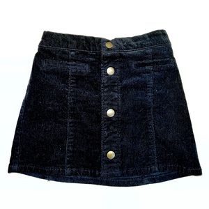 Black corduroy skirt